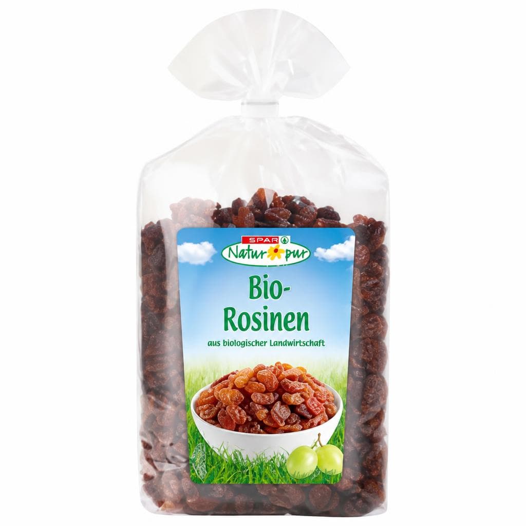 Bio-Rosinen, 500 g SPAR Natur pur – Spar