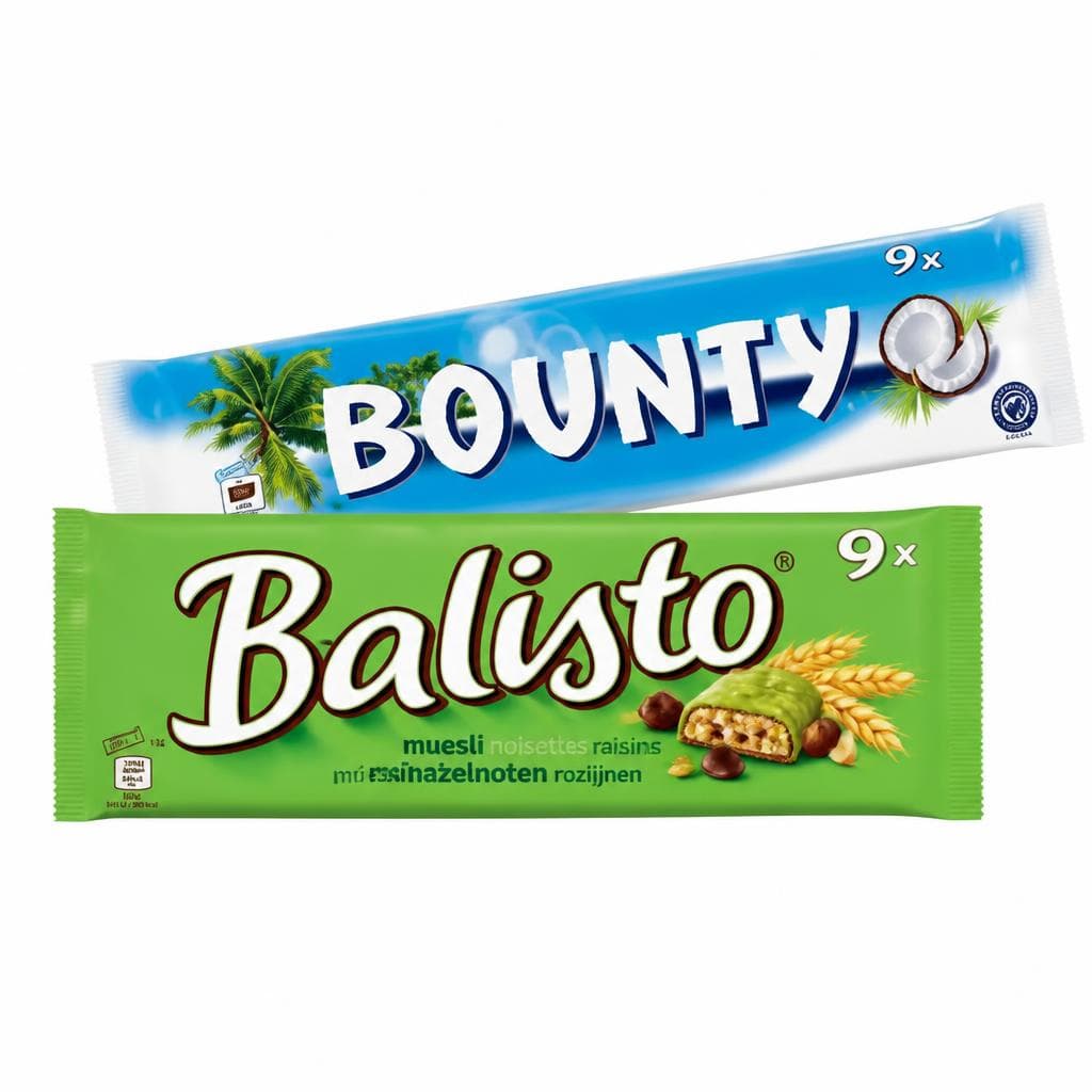 Balisto/Bounty, 9er, 256,5 g/166,5 g Mars – Hofer