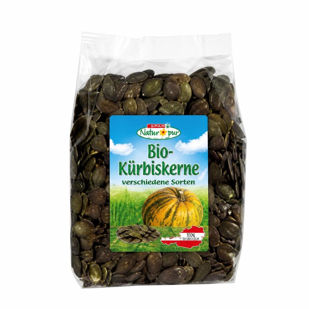 Bio-Kürbiskerne, 200-g-Packung Natur Pur – Spar