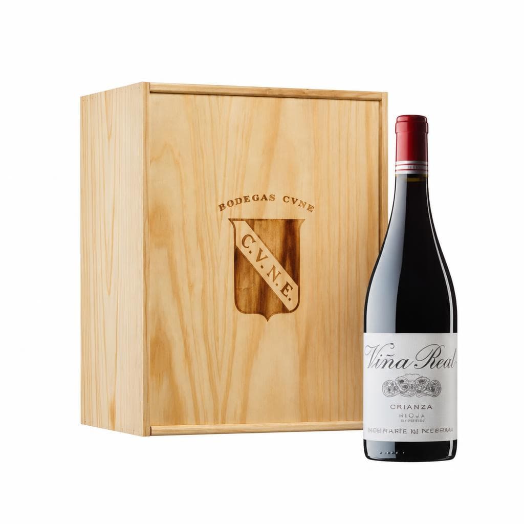 CVNE Vina Real Crianza Holzkiste 2021, Holzkiste mit 6 Flaschen – Interspar