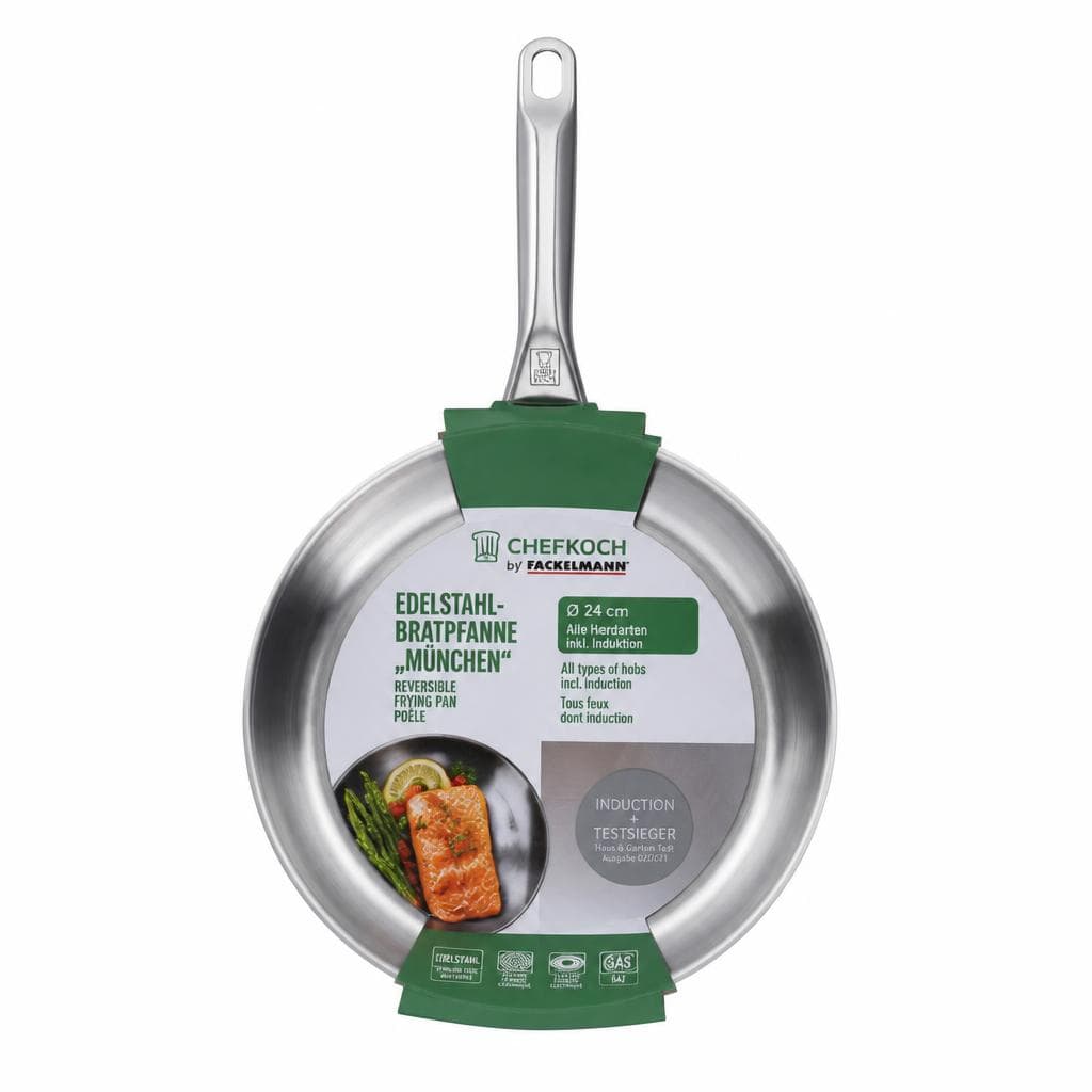 Edelstahl-Bratpfanne München Chefkoch Angebot bei Maximarkt
