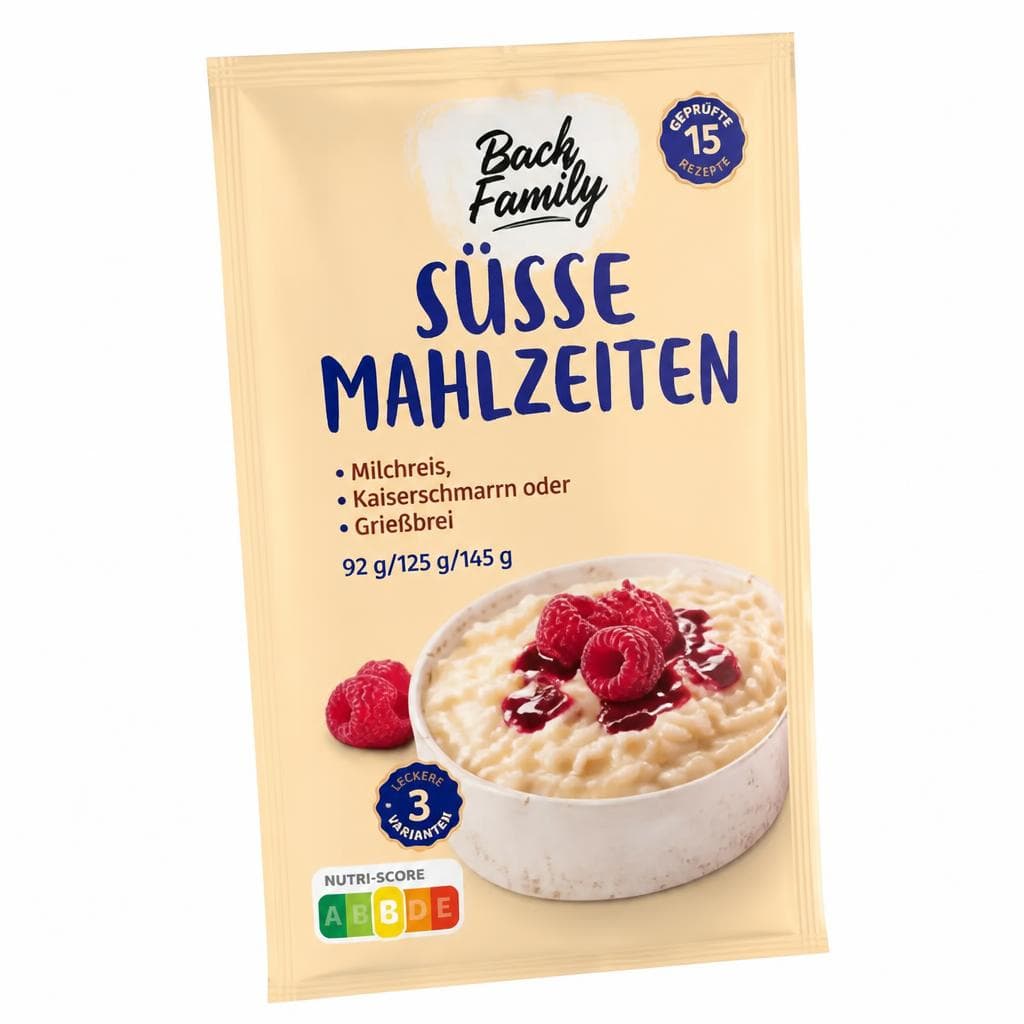 Back Family Süsse Mahlzeiten, 92 g/125 g/145 g – Hofer