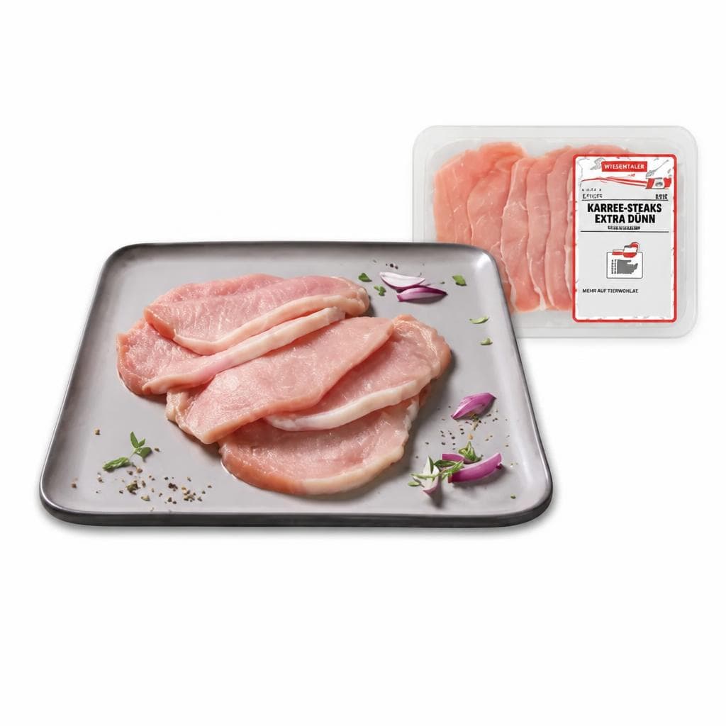Wiesentaler Frische Karree-Steaks extra dünn, 400 g – Lidl