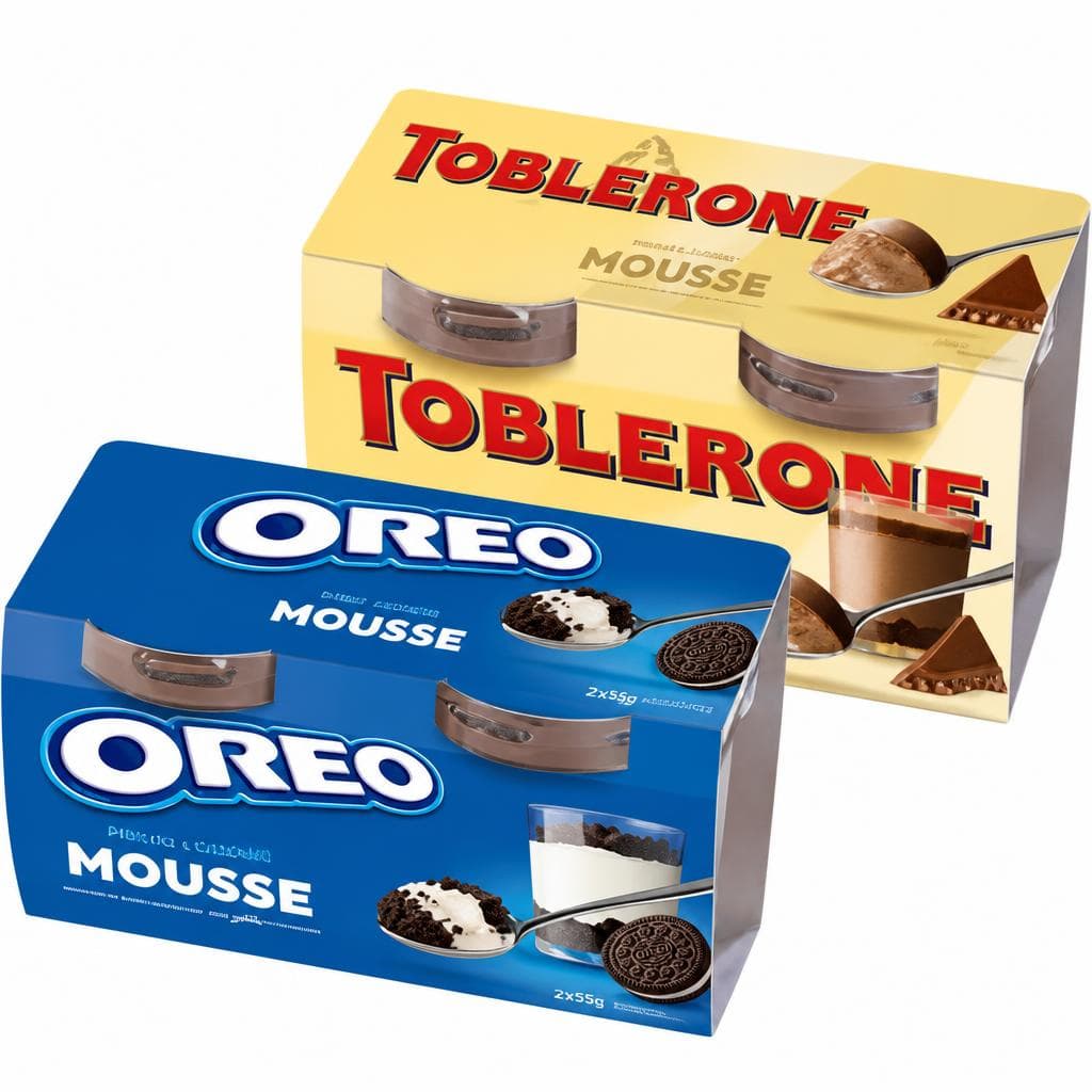 Oreo Mousse oder Toblerone Mousse, 2 x 55-g-Packung oder 2 x 60-g-Packung – Interspar
