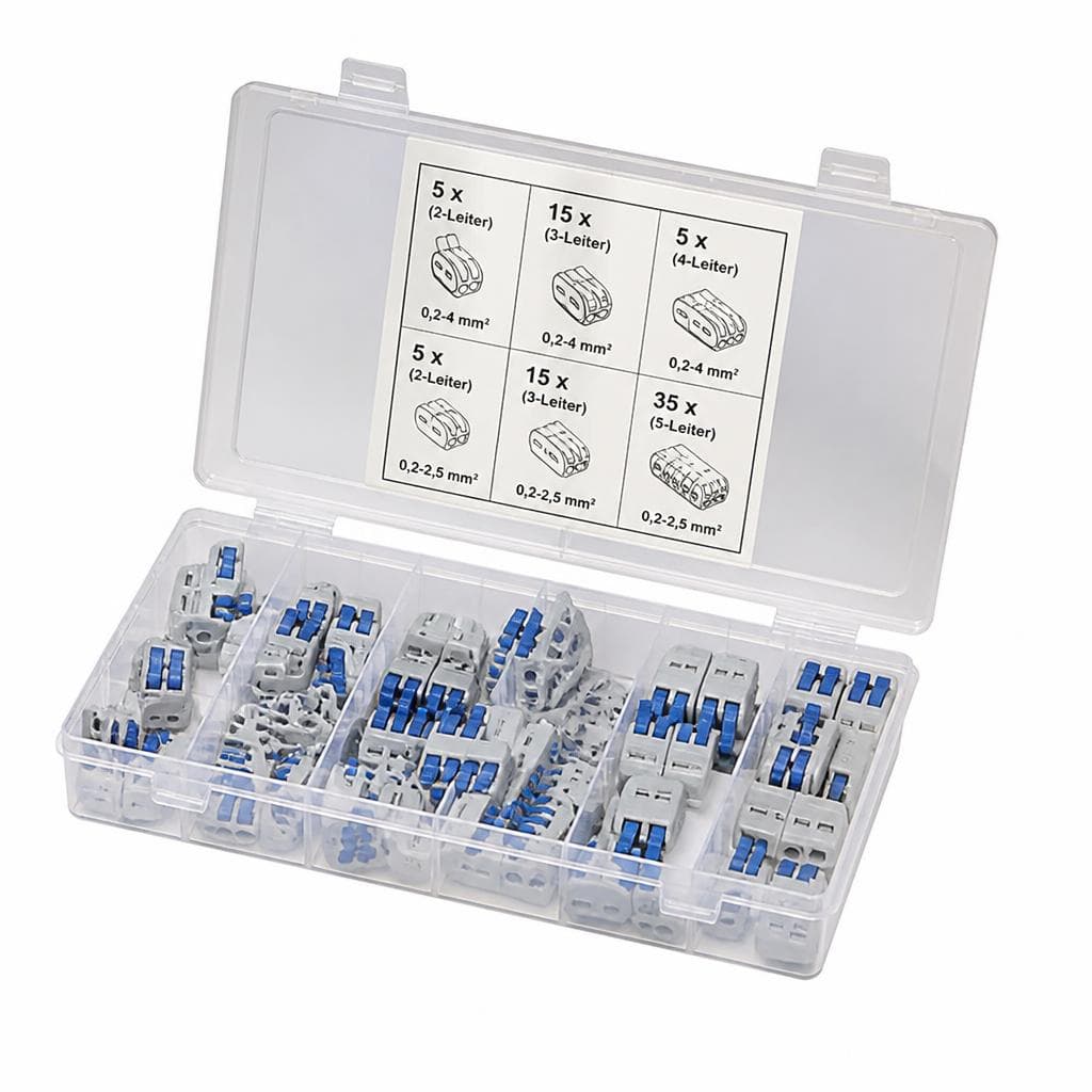 Hebel-Verbindungsklemmen-Sortiment, 0,2-4 mm² – Zgonc