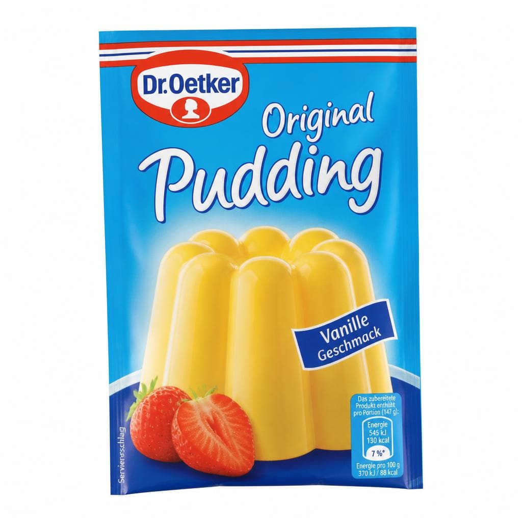 Original Pudding Vanille Geschmack 3x37 g + 1x37 g gratis Dr. Oetker Angebot bei Norma