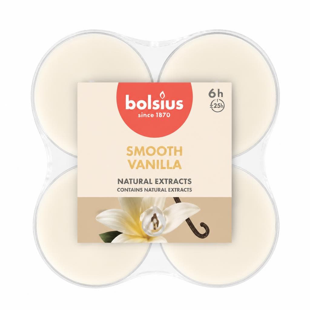 Bolsius Maxi-Lichte transparent True Scents, 8er-Pack – Müller