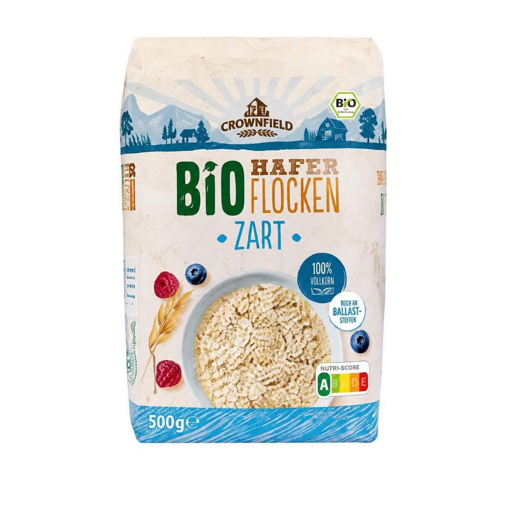Crownfield Bio Haferflocken 500 g Angebot bei Lidl