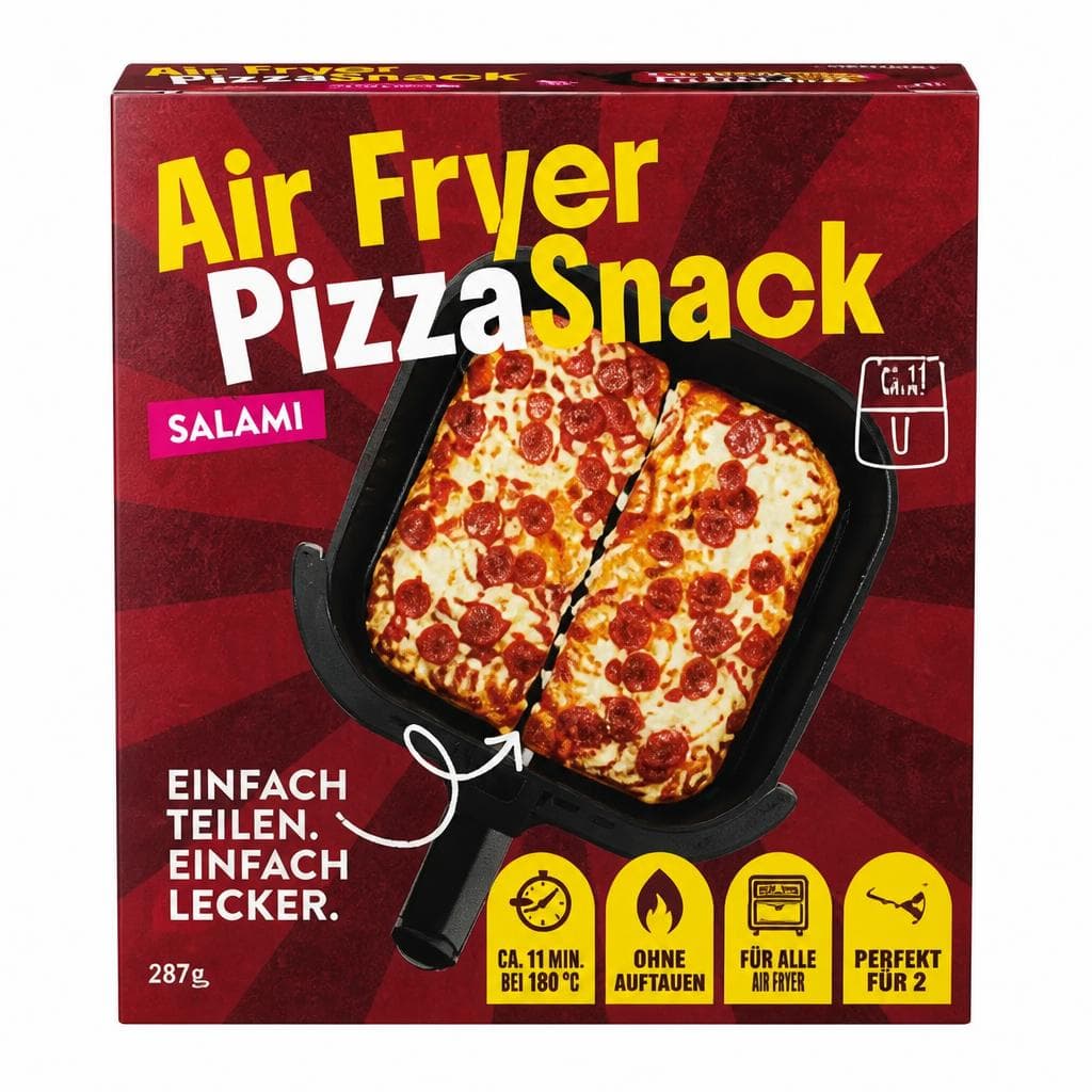 Airfryer Pizza Snack, 285 g / 287 g – Norma