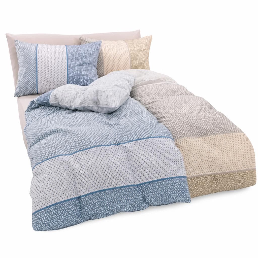 Baumwoll-Satin-Bettwäsche mit Zipp, 140 x 200 cm, 70 x 90 cm – Reiter