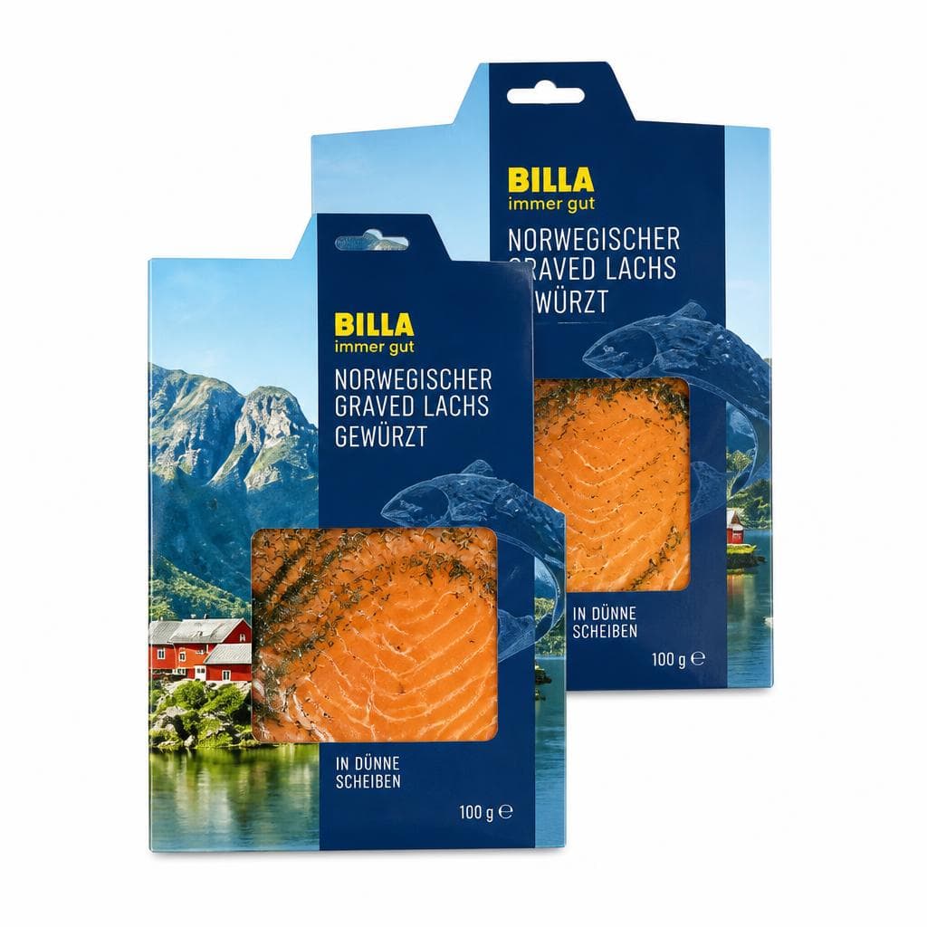 BILLA immer gut Graved Lachs, 2 x 100 g – Billa Plus