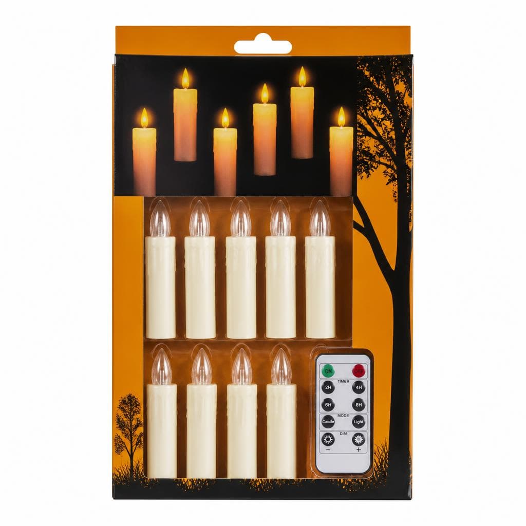 Schwebende LED-Tafelkerzen, 10er-Set HOME – Norma