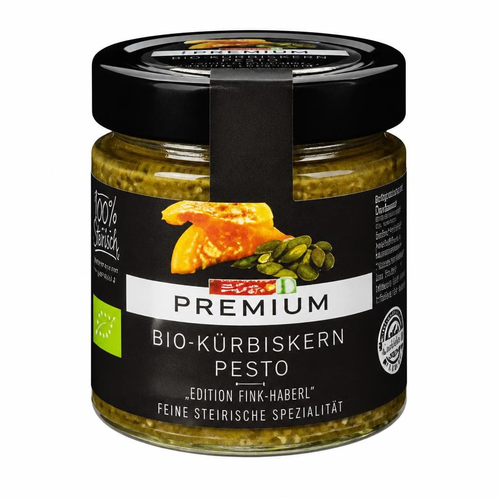 Bio-Kürbiskern Pesto „Edition Fink-Haberl", 115-g-Glas SPAR PREMIUM – Spar