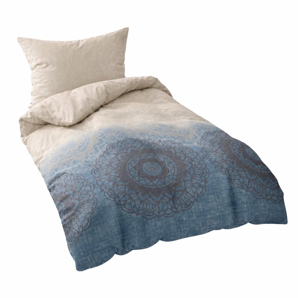 Baumwoll-Satin Bettwäsche mit Zipp, 200 x 220 cm, 2x 70 x 90 cm – Reiter