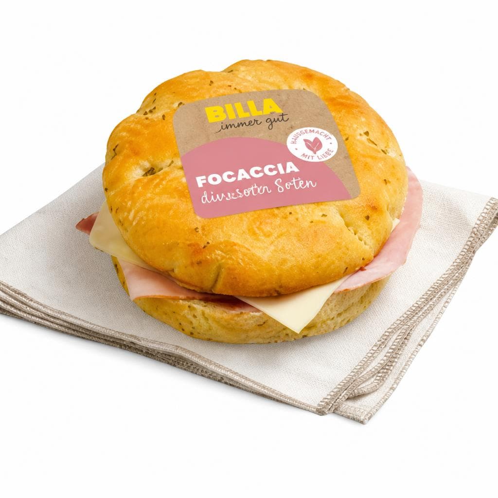 BILLA immer gut Focaccia div. Sorten, 170 g - 195 g – Billa
