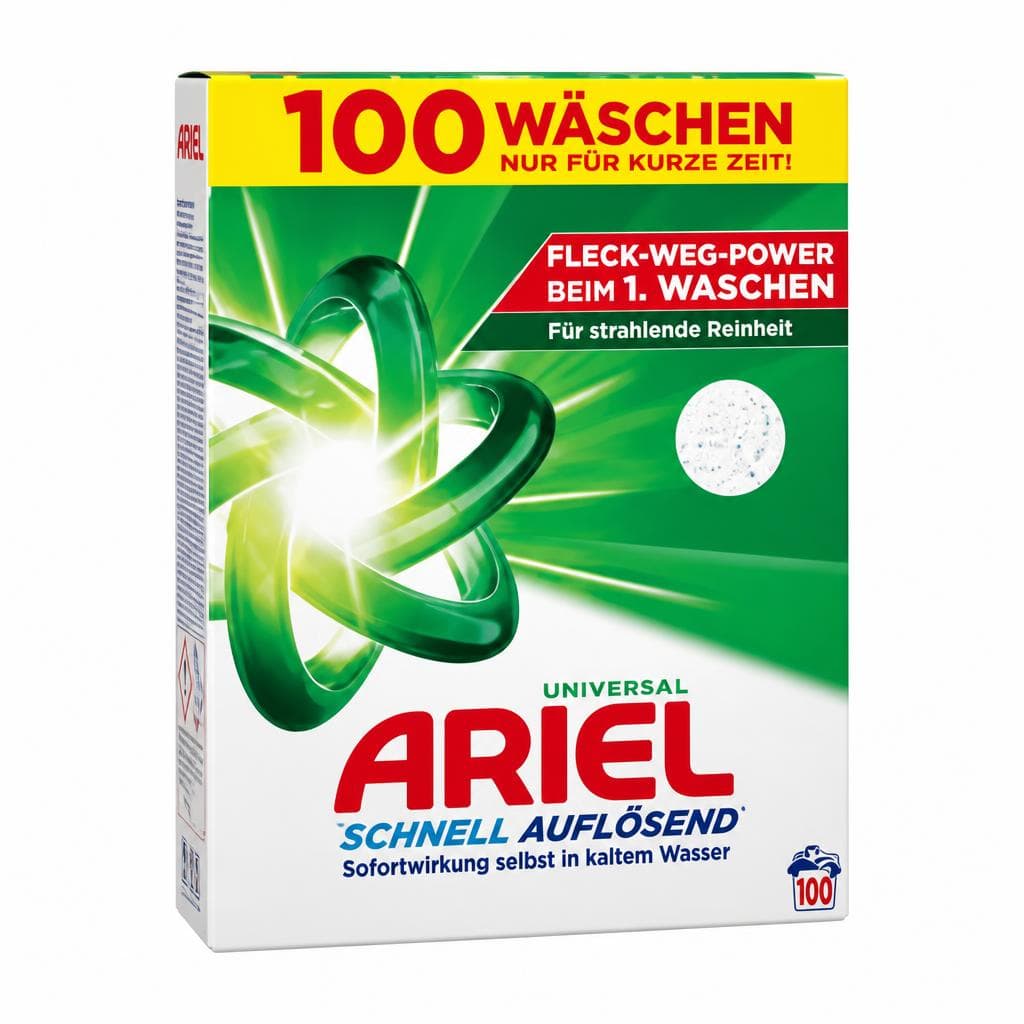 Ariel Waschmittel Pulver, 100 Waschgänge – Hofer