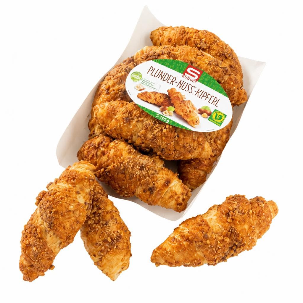S-BUDGET Plunder-Nusskipferl, 360 g – Eurospar