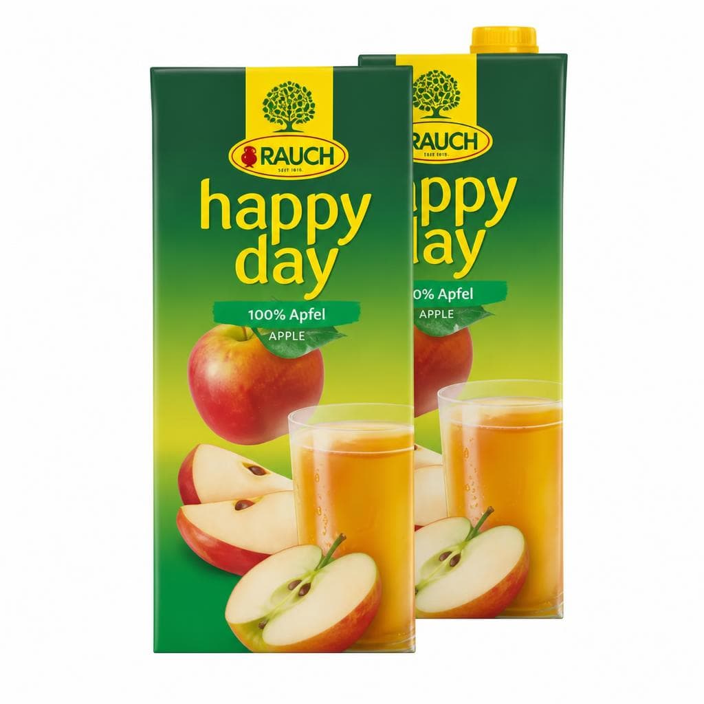 Happy Day Apfelsaft, 2-Liter-EINWEG-Packung – Interspar