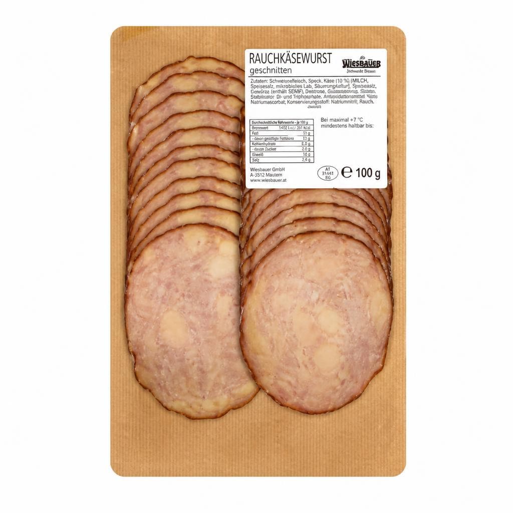 Rauchkäsewurst, 100 g Wiesbauer – Lidl