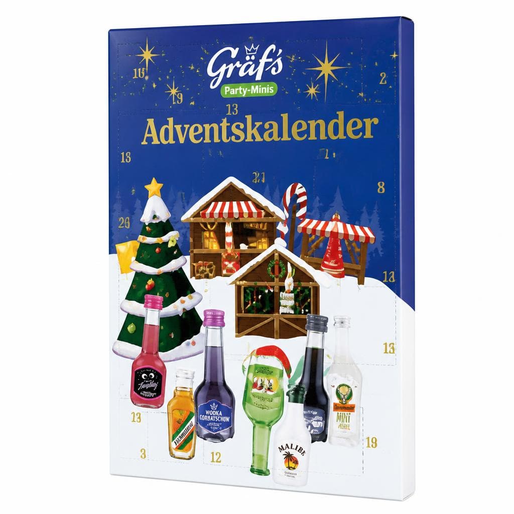 Gräf's Party-Minis Adventskalender, 24x0.02 l – Norma
