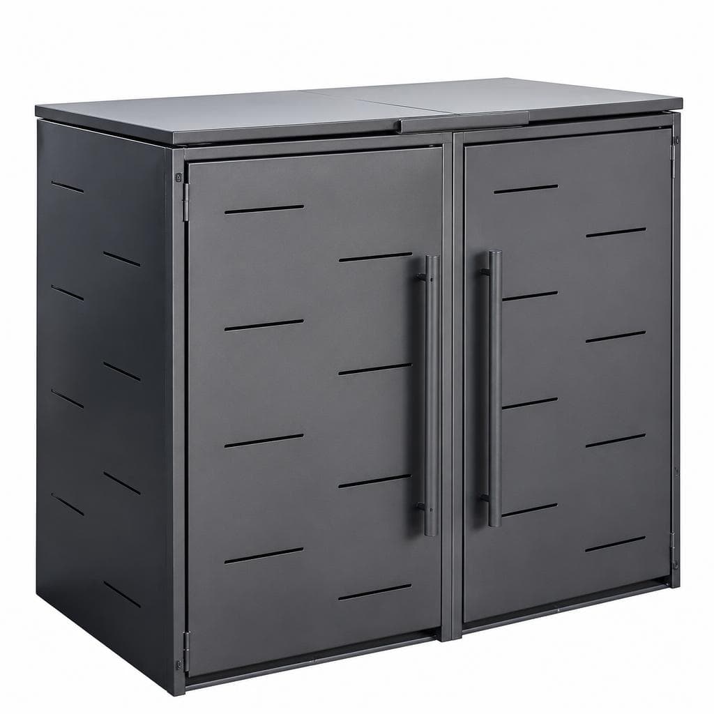 Metall Mülltonnenbox 4 Tonnen Angebot bei Bauhaus