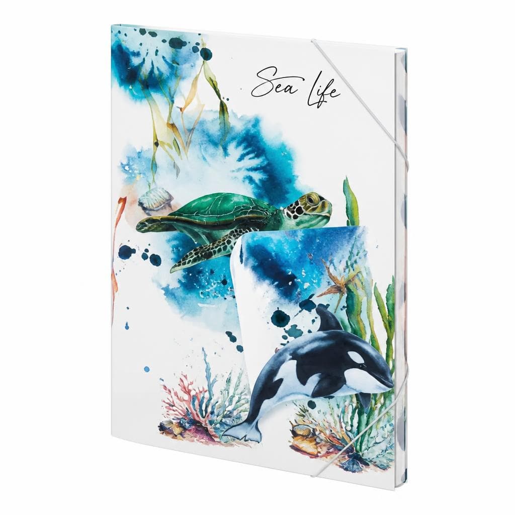 Ordnen "Sea Life" Gummizugmappe – Interspar