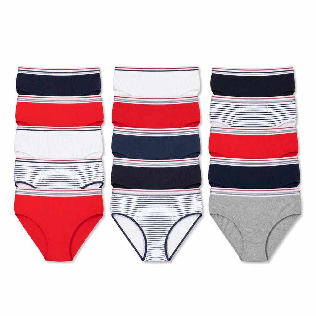 Slips 10er-Pack, 10er-Pack, Damen-Größen S (36/38) – XL (48/50), Herren-Größen M/S – XXL/8 ElleNor – Norma