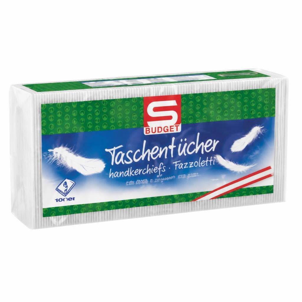 S-Budget Taschentücher, 100er-Packung – Maximarkt
