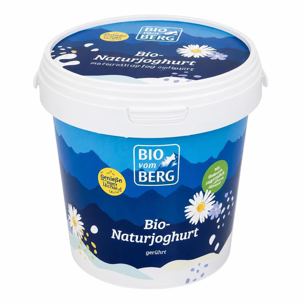 BIO vom BERG Naturjoghurt Kübel, 1 kg – MPREIS