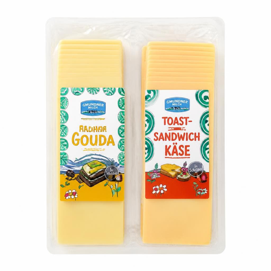 Gmundner Milch Gouda od. Toast- und Sandwich-Käse, 800 g – Penny