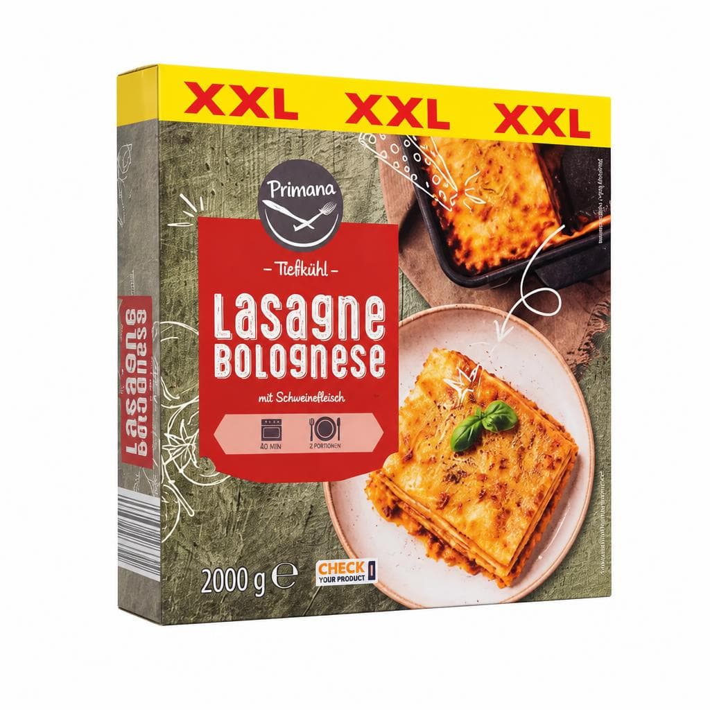 Primana Lasagne Bolognese, 2 kg – Hofer