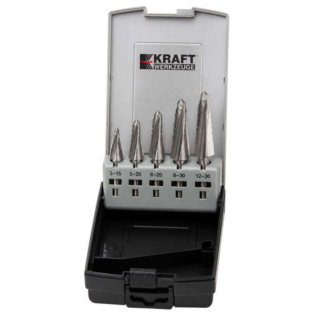 Kraft Werkzeuge Spezial HSS-Metallbohrer HSS-Blechschälbohrer-Set, 3-tlg. – Norma