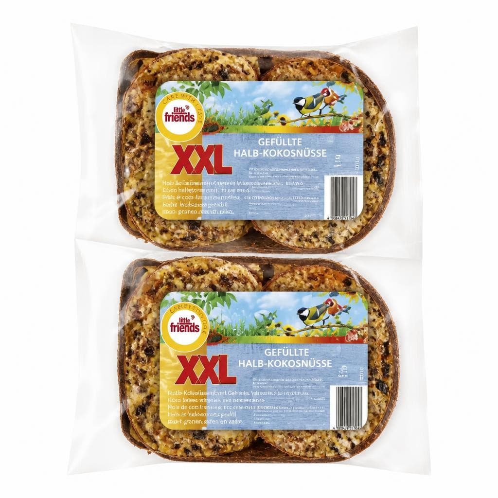 little friends Gefüllte Halbkokosnüsse XXL, 600 g – Norma