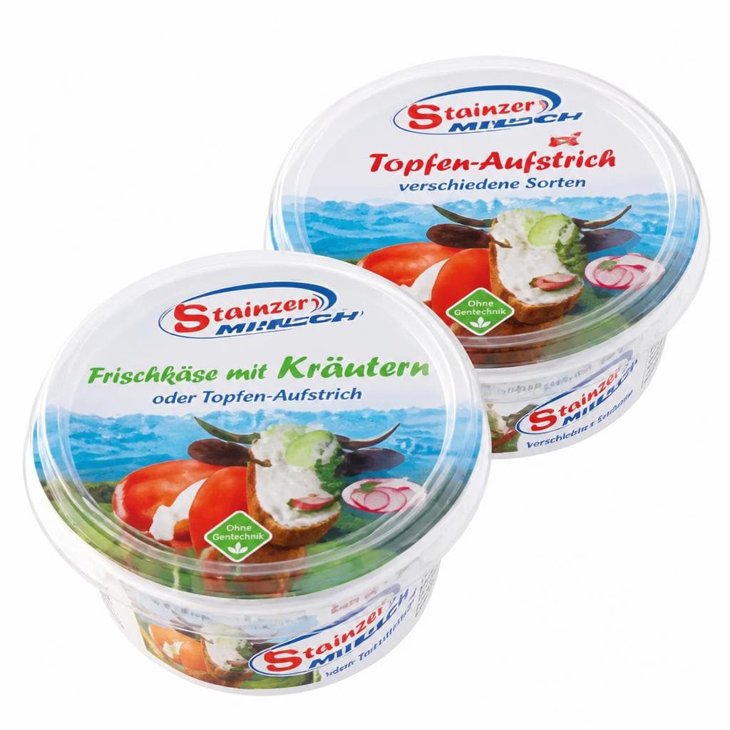 Frischkäse oder Topfen-Aufstrich, 180 g Stauper – Maximarkt
