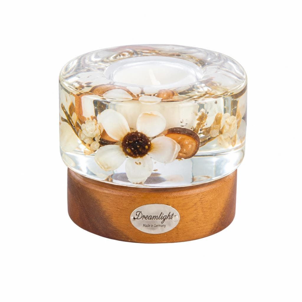 Teelichtleuchter Dreamlight Light Blossom, H 9 cm, Ø 8,5 cm Gilde – Müller