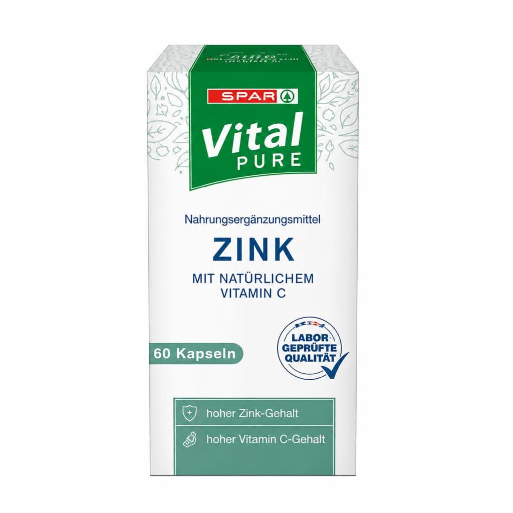 Vital Pure Zink Kapseln, 60 Kapseln – Spar
