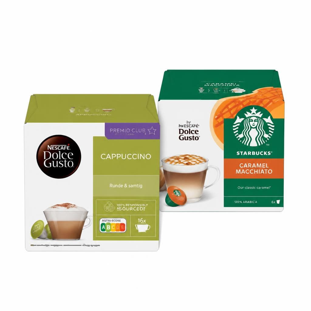 Nescafé Dolce Gusto oder Starbucks by Dolce Gusto, 8+8 oder 16 Kapseln oder 6+6 oder 12 Kapseln Nescafé / Starbucks – Maximarkt