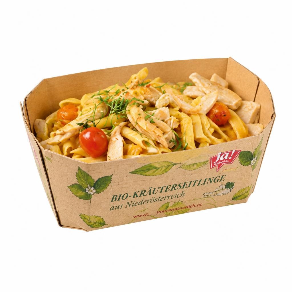 Nudelpfanne mit Kürbis & Hühnerbrust – Billa Plus