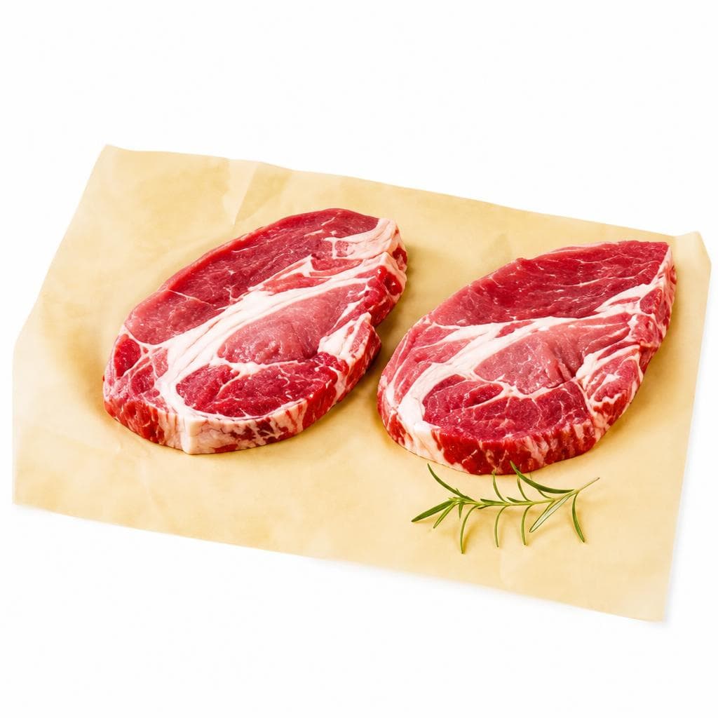 Schopfsteaks vom Strohwohlschwein, 350 g Tasse – Billa Plus