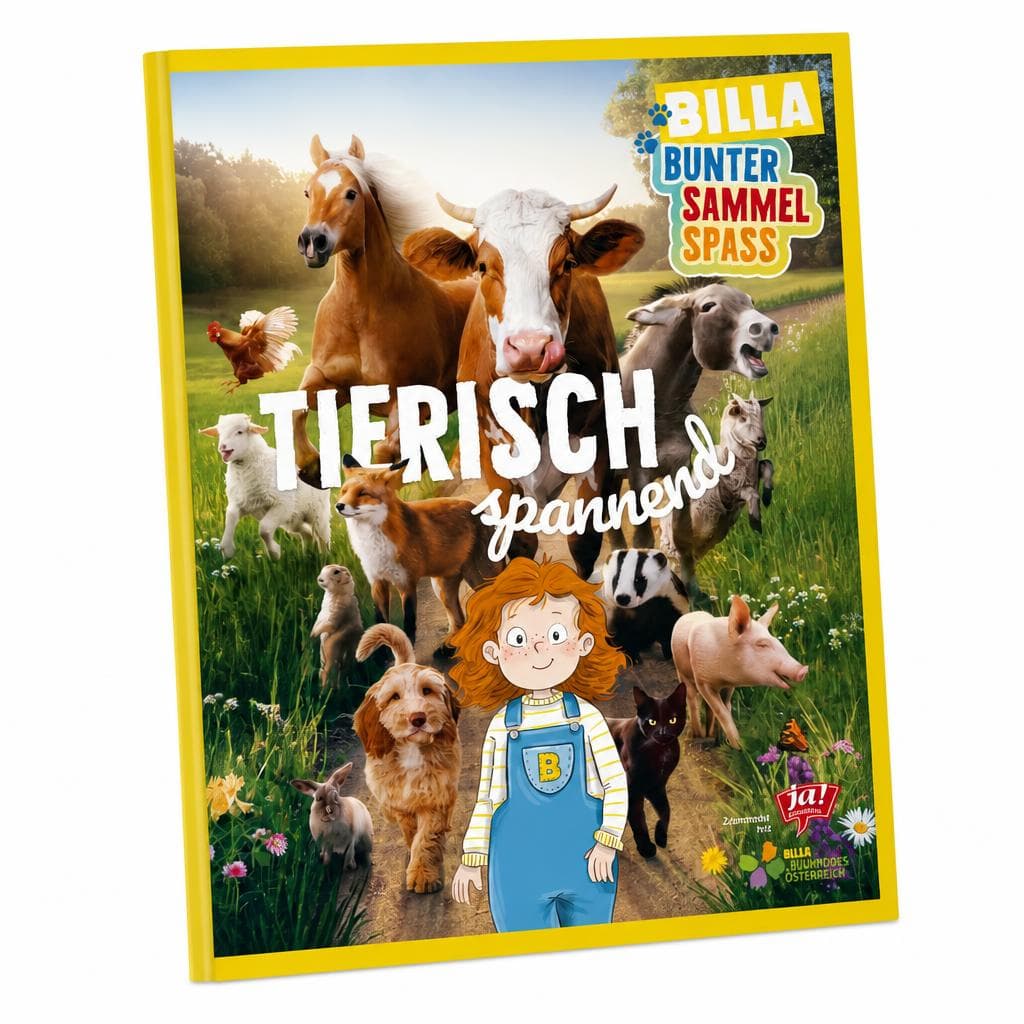 Stickeralbum Tierisch spannend Angebot bei Billa