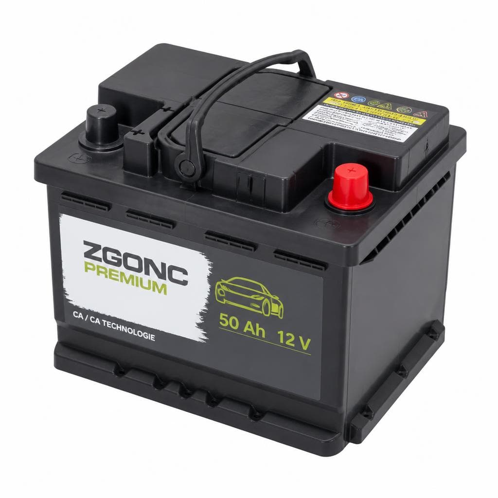 KFZ-Batterie 50 Ah, 400 A, 21,0 x 17,5 x 19,0 cm – Zgonc