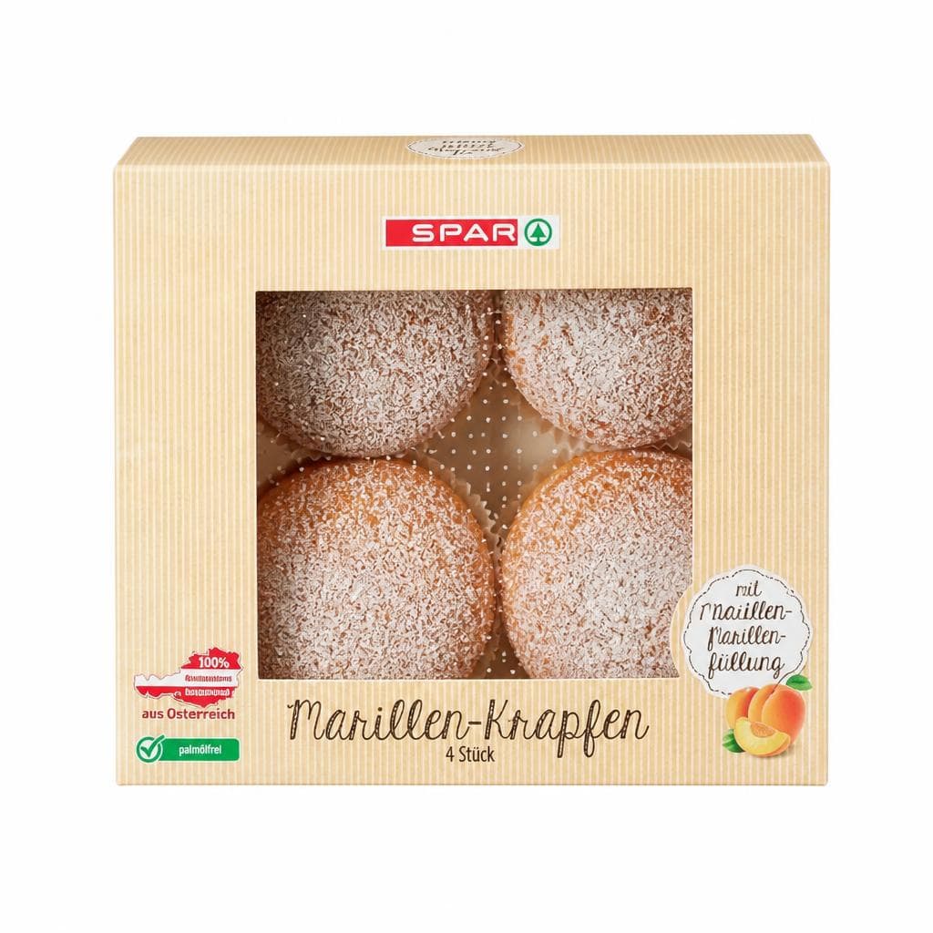 Marillen-Krapfen 4er, 280 g Spar – Spar