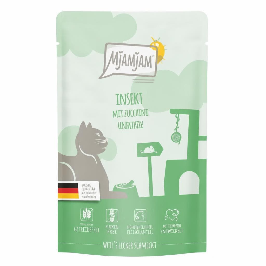 Mjamjam Katzennassfutter Pouches, 125 g – Müller