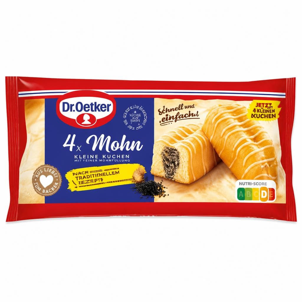 Kleine Kuchen, 4er Pack Dr. Oetker – Norma