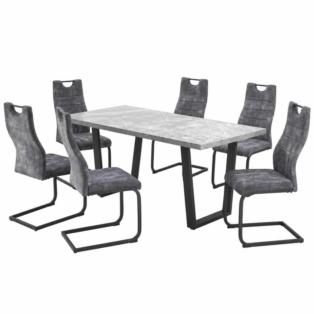 Tischgruppe 7-teilig Angebot bei Möbelix