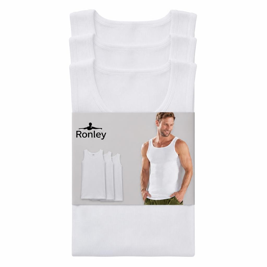 Ronley Doppelripp-Achselhemd, 3er-Pack – Norma