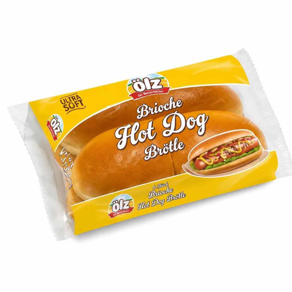 Brioche Hot Dog Brötle, 180 g Ölz – MPREIS
