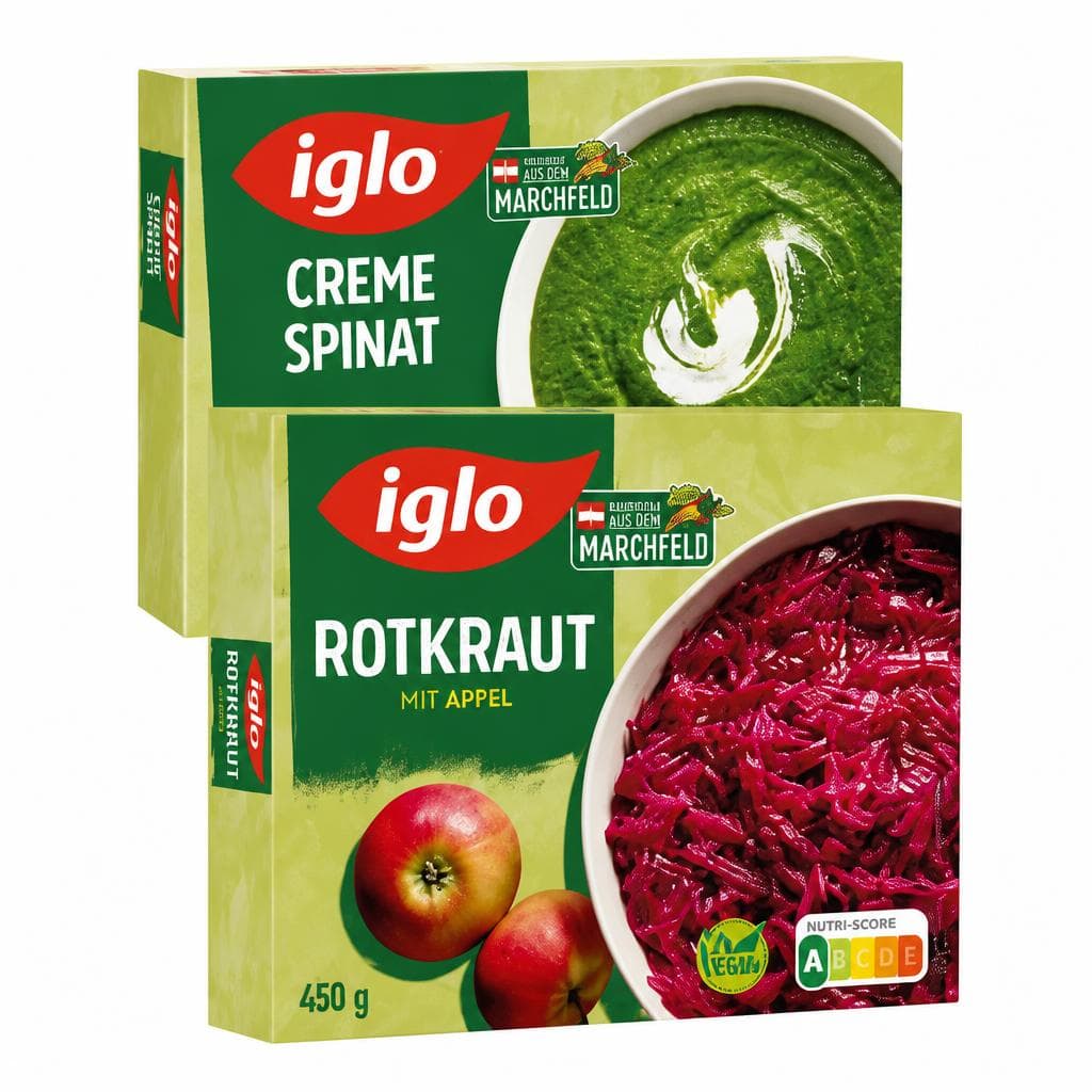 Iglo Rotkraut / Cremespinat, 450 g / 600 g – Billa