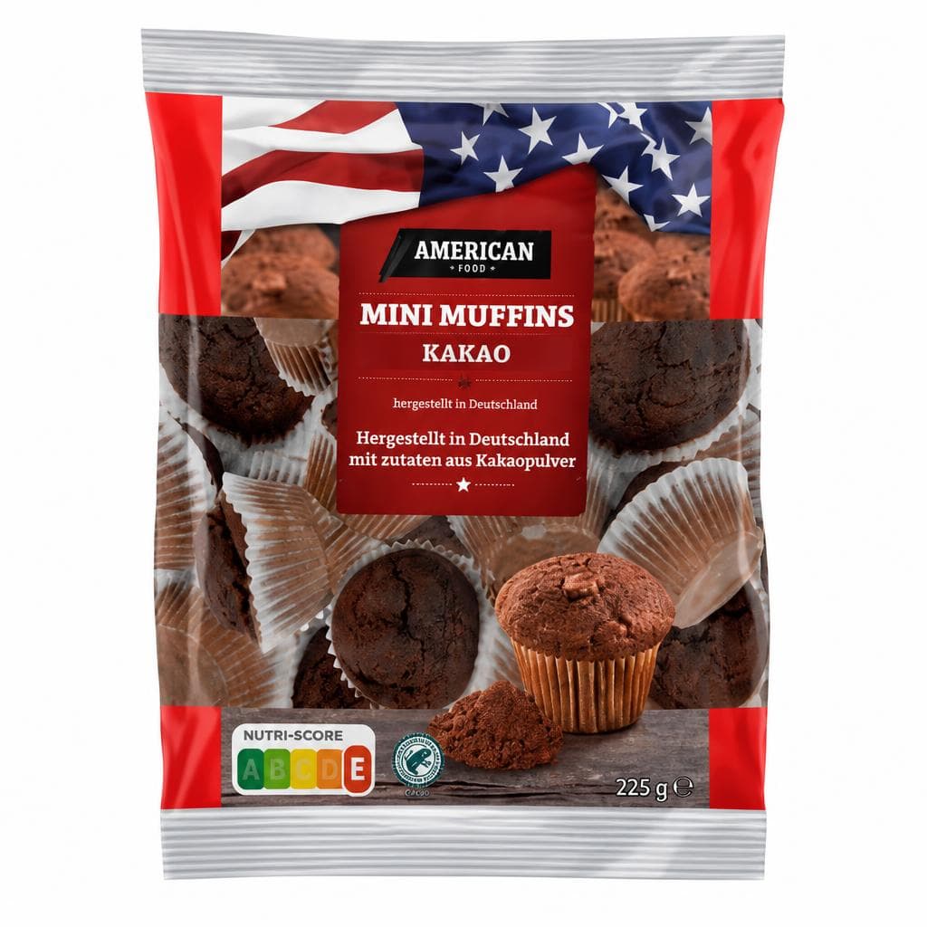 American Mini Muffins Kakao, 225 g – Hofer