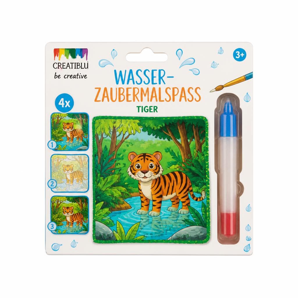Wasser-/Zaubermalspaß Tiger CREATELI – Norma